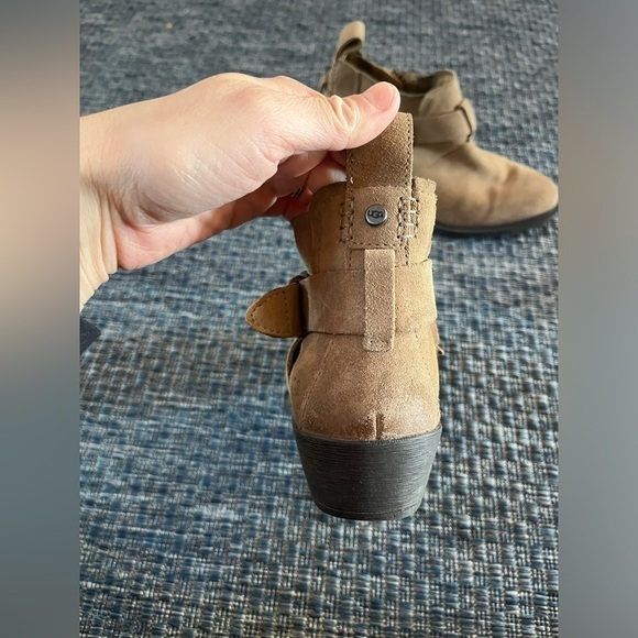 UGG Wylma shortie Booties Suede Tan Size 8 - Picture 4 of 12